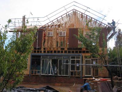 south side of house taking shape