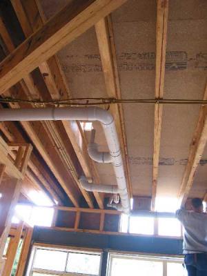 plumbing installed