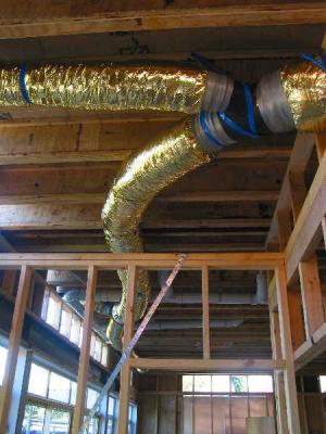 heating ducts between floors