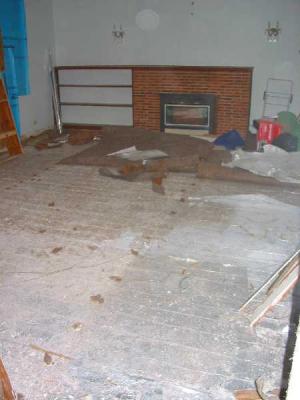old electric heating found under the carpet