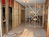new walls from kitchen space