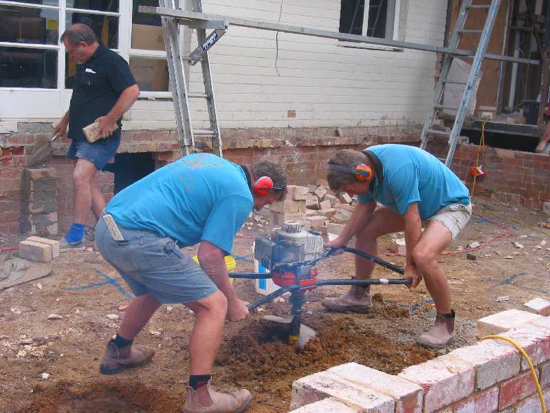 new stump holes