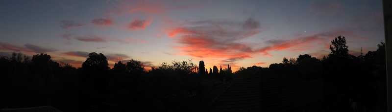 sunset panorama