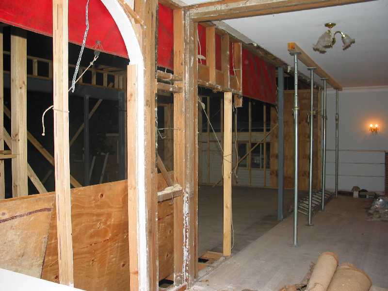 as old frame is removed