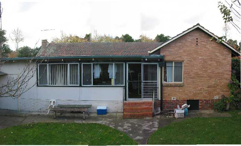 back of home pre renovation
