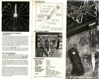 1989 Benchmade Catalog