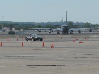 running away from airplanes!