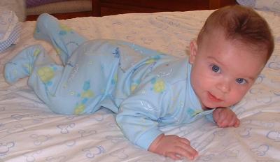 Max isn't crawling yet!