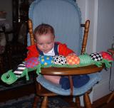 Max, worm and retro high chair