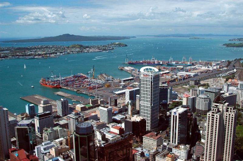 Auckland downtown and waterfront