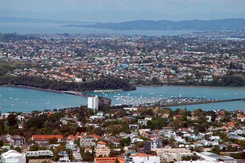 East view from the Sky Tower