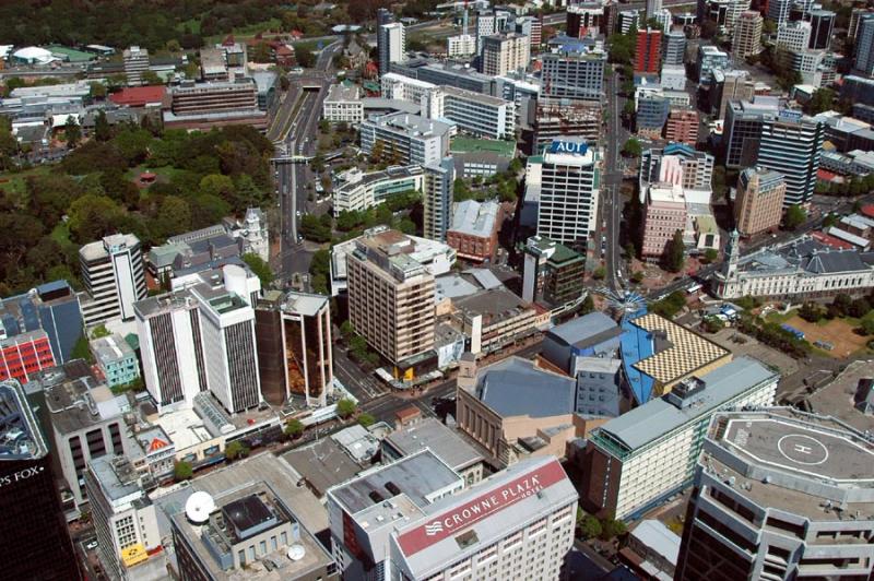 Queen Street and downtown Auckland