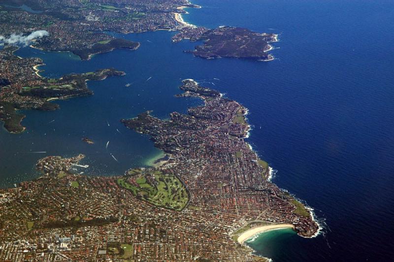 Bondi Beach, Sydney Heads and Manly