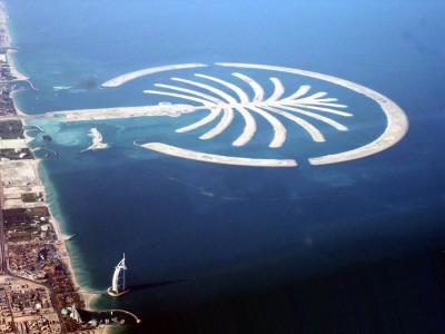 Palm Jumeirah and the Burj al Arab, Dubai