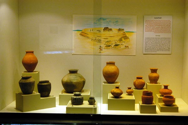 Pottery from Tell Abraq, one of the largest prehistoric settlements in the UAE