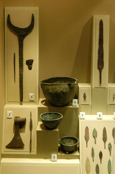 Bronze tools dating from around 1000 BC
