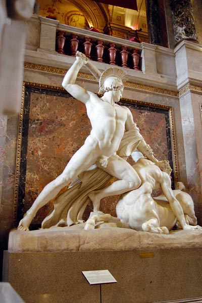Antonio Canova´s statue of Thesus Slaying the Centaur