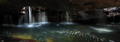 stream cave, Temptation creek