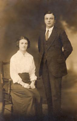 Thomas Harker and Annie Berry . About 1916.