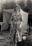 Margaret Bowman (nee. Harker) at Rest Haven, Towyn 1955?