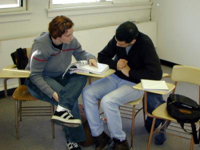 My teacher Candy and Hernan