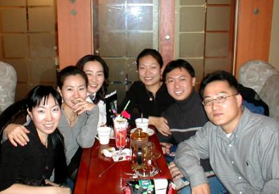 Dinner with friends - coffee house