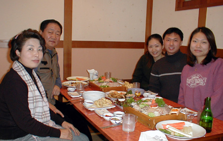 Dinner in sashimi restaurant 2