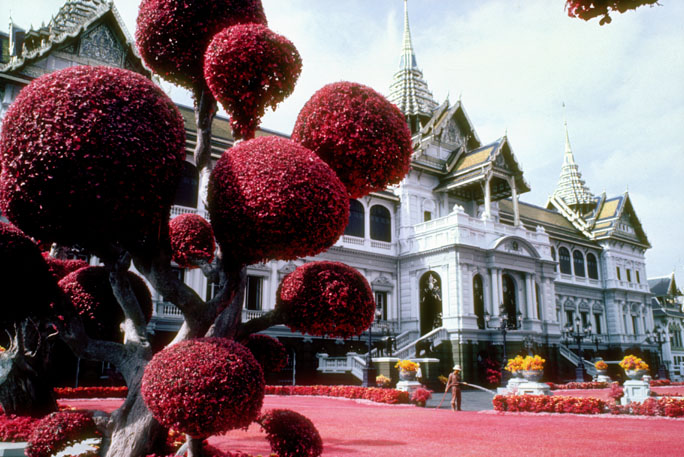 At the Grand Palace. Infrared film.