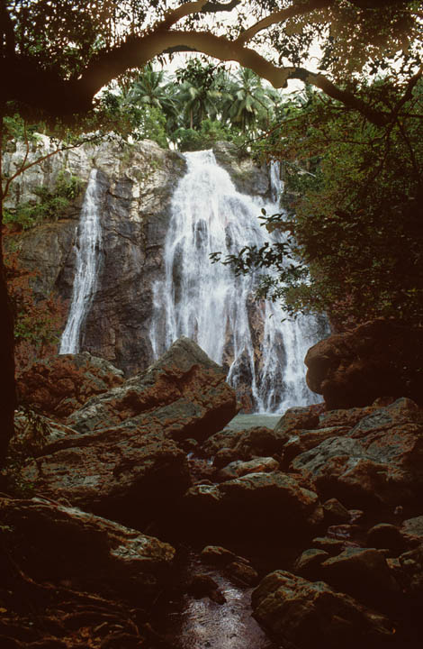 Waterfall on Ko Samui.