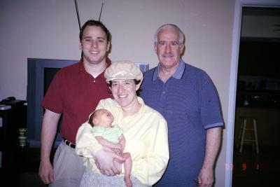 Dad with grandson, E.J., & Gid