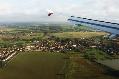 The approach to Heathrow, UK