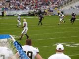 Hassell looking downfield