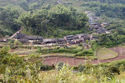 village on new Simao-Pu'er highway