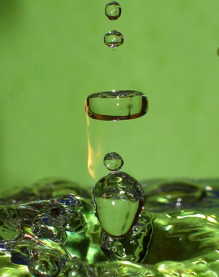 Drops in flight.