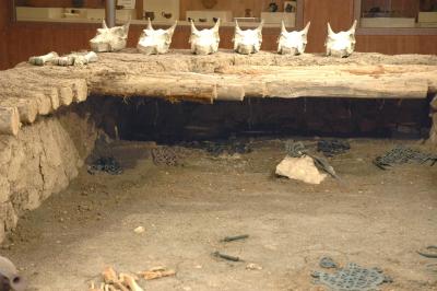 Corum museum grave reconstruction