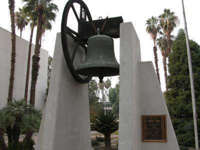 Liberty Bell outside courthouse