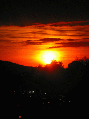 Animated sunset over Freeway