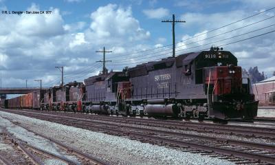 SP #9110  EMD SD45 @ Santa Clara