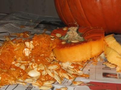Pumpkin Guts!