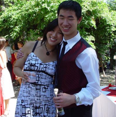 vicki and christopher (who also grew like a tree!)