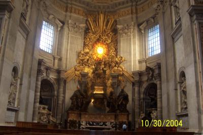 Altar inside St. Peter's Basilica 2