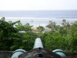 View from 3rd Jap artillery gun