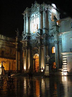 Siracusa - Cathedral in a rainy day