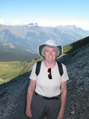 Deb on Eiger Trail