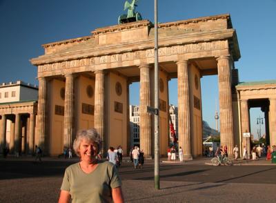 Debi at Brandenburg Gate