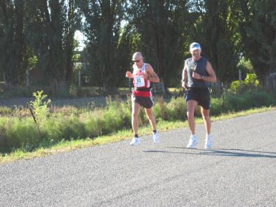 Marathon leader going out<br>Bill Hawke paced by brother Ferg</br>