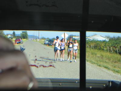 Rear view mirror shot