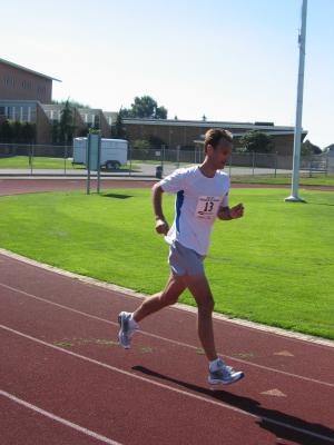 Eventual marathon winnerMike Anderson