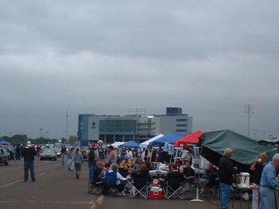 View from runway, walking in