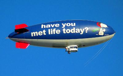 Game Coverage by the Met Life Blimp